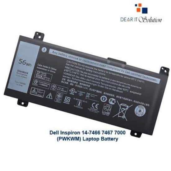 Dell Inspiron 14-7466 7467 7000 (PWKWM) Laptop Battery