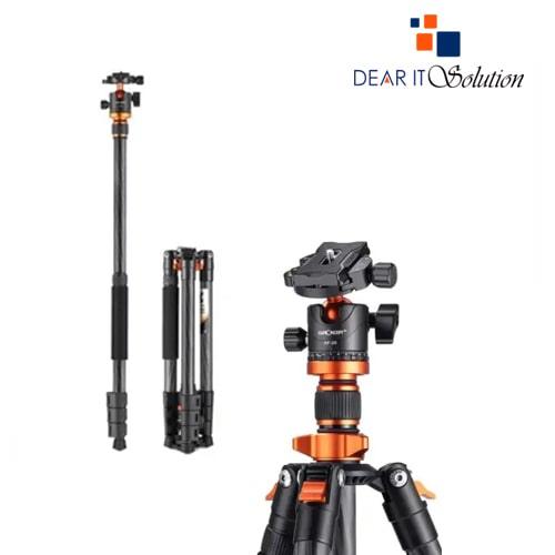 K&F Concept KF09.109 D254C1 BH-28L Ball Head Carbon Fiber Camera Tripod