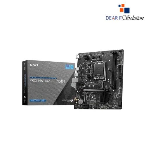 MSI PRO H610M-S DDR4 Micro-ATX Motherboard