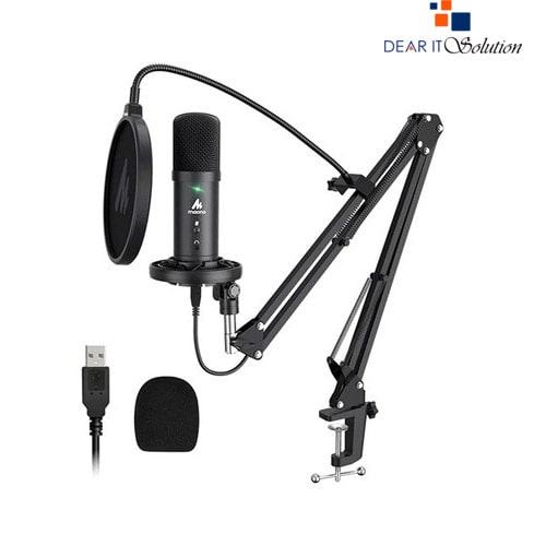 MAONO AU-PM401 USB Microphone Set – Zero Latency for Recording