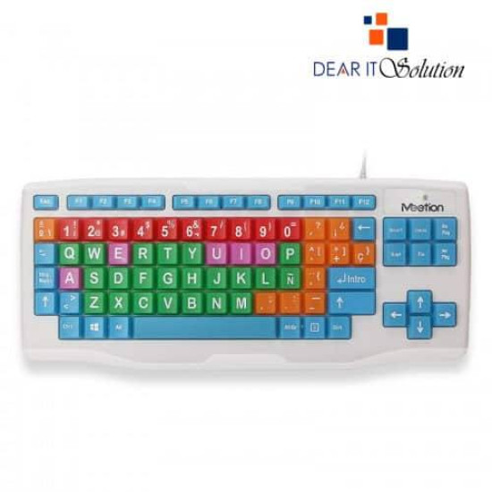 Meetion MT-K800 Colored Big Keys Kids Keyboard