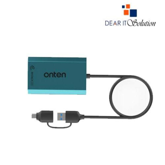 Onten OTN-KSS-P1 2-in-2 USB 3.0 Type-C to CFexpress Type B + XQD Card Reader