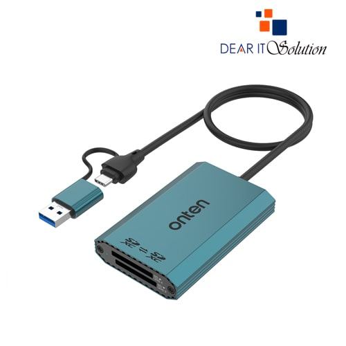 Onten OTN-KSS-P6 3-in-2 SDXC & Micro SDXC Card Reader