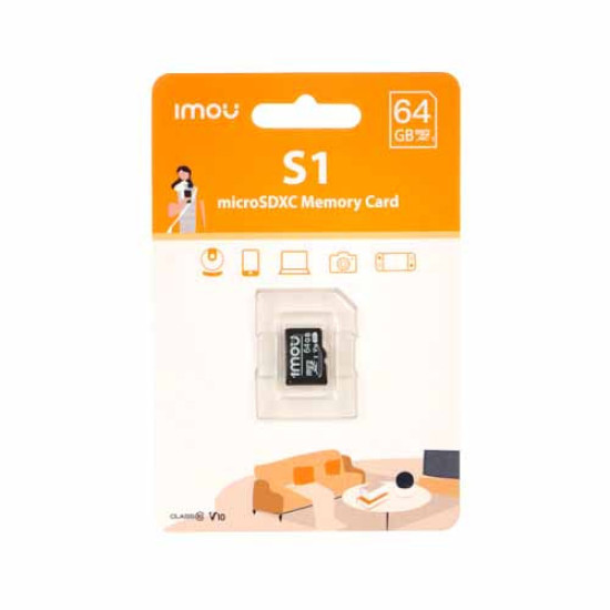 Imou Memory Card 64GB High Speed Class 10 Micro SD - microSDXC Card