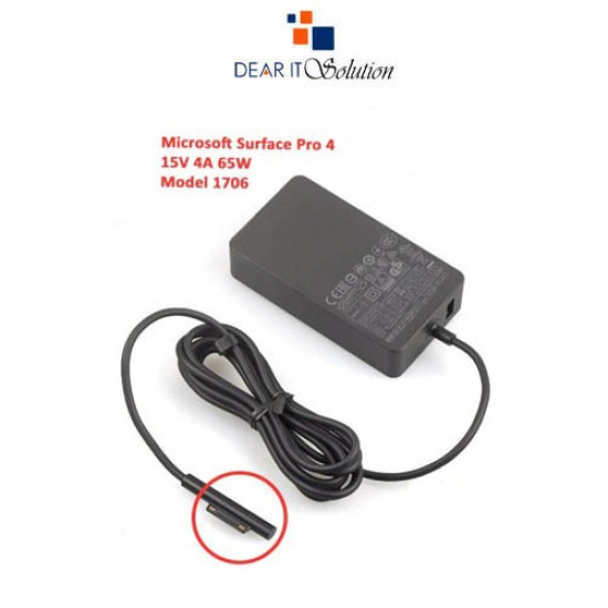 Adapter For Microsoft Surface – 65W Model 1706  Charger