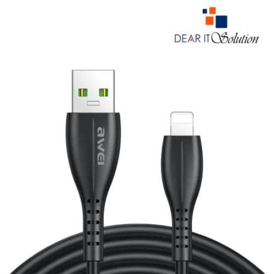 Awei CL-115L 1 Meter USB to Lightning 2.4A Fast Charging Cable