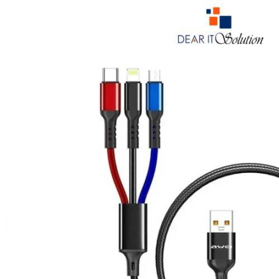 Awei CL-971 3 in 1 USB Charging Cable