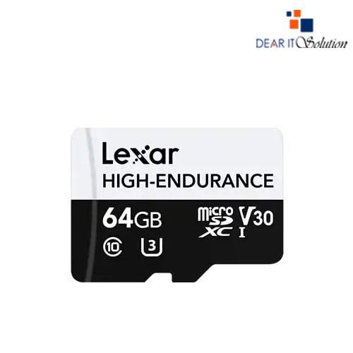 Lexar 64GB High-Endurance MicroSD UHS-I Memory Card