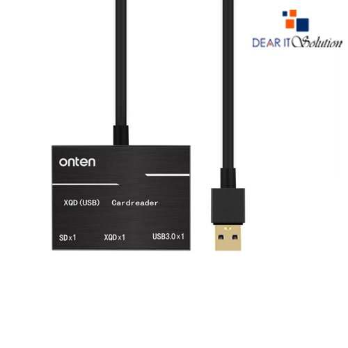 ONTEN 5212B USB3.0 3-IN-1 XQD CARD READER – FAST DATA TRANSFER